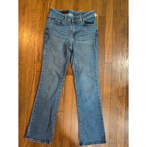EUC Lee Womens Modern Series denim Curvy Bootcut Jeans Stretch Sz 8 Medium Wash